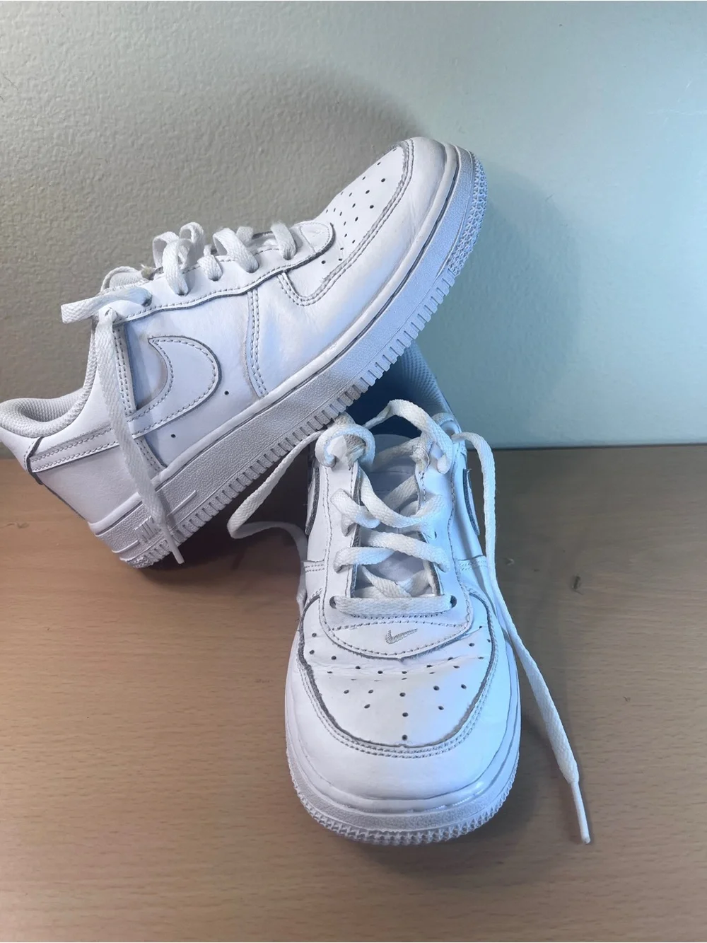 Nike Air Force 1 Low White Youth Shoes Size 2Y - 314193-117